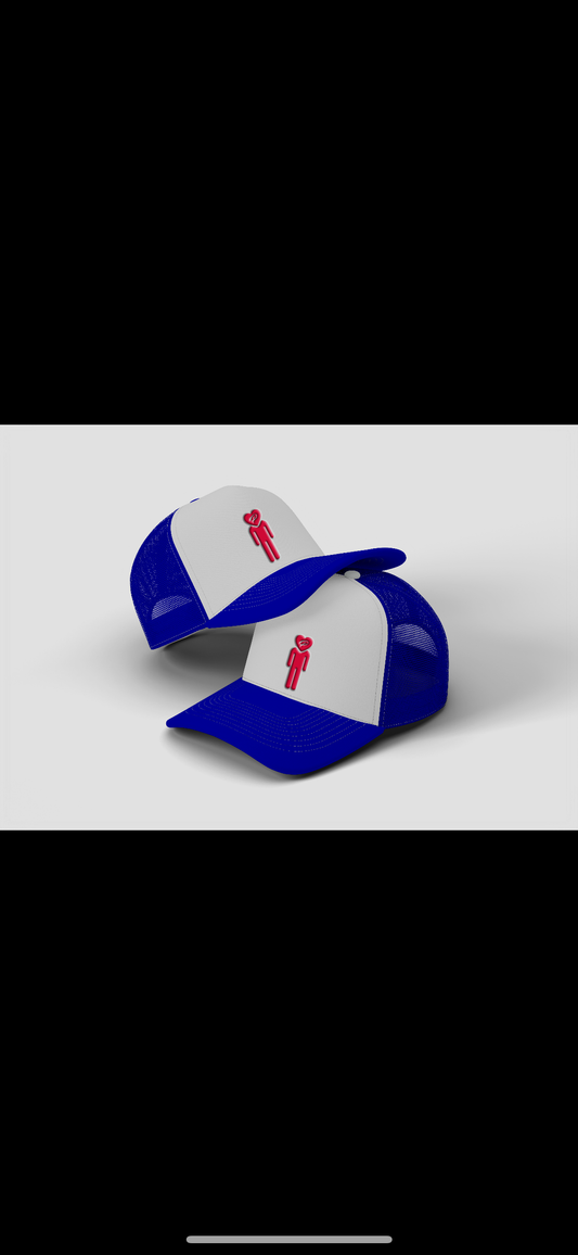 p's red white and blu trucker